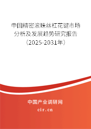 中國精密滾珠絲杠花鍵市場分析及發展趨勢研究報告（2025-2031年）