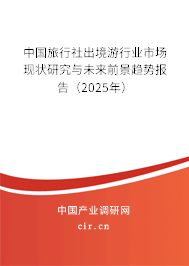 中國旅行社出境游行業市場現狀研究與未來前景趨勢報告（2025年）