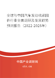 全球與中國汽車發動機緊固件行業全面調研及發展趨勢預測報告（2022-2028年）