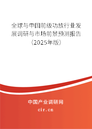 全球與中國前級功放行業發展調研與市場前景預測報告（2025年版）