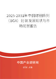 2025-2031年中國球柵陣列（BGA）封裝發展現狀與市場前景報告