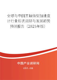 全球與中國三軸微型加速度計行業現狀調研與發展趨勢預測報告（2025年版）