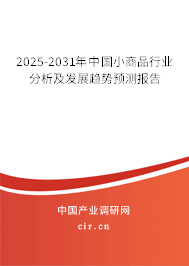 2025-2031年中國小商品行業分析及發展趨勢預測報告