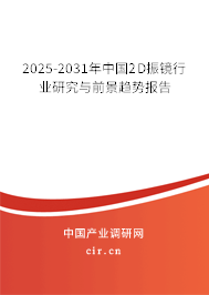 2025-2031年中國2D振鏡行業研究與前景趨勢報告