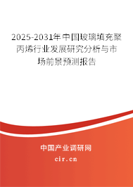 2025-2031年中國玻璃填充聚丙烯行業發展研究分析與市場前景預測報告