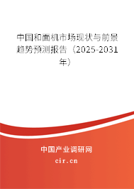 中國和面機市場現狀與前景趨勢預測報告（2024-2030年）