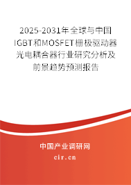 2025-2031年全球與中國IGBT和MOSFET柵極驅動器光電耦合器行業研究分析及前景趨勢預測報告