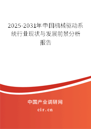 2025-2031年中國(guó)機(jī)械驅(qū)動(dòng)系統(tǒng)行業(yè)現(xiàn)狀與發(fā)展前景分析報(bào)告