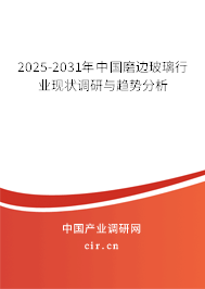 2025-2031年中國磨邊玻璃行業現狀調研與趨勢分析