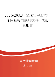 2025-2031年全球與中國汽車車內掛鉤發展現狀及市場前景報告
