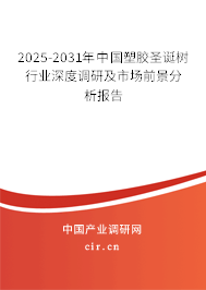 2025-2031年中國塑膠圣誕樹行業深度調研及市場前景分析報告