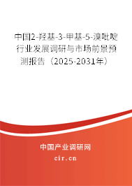 中國2-羥基-3-甲基-5-溴吡啶行業發展調研與市場前景預測報告（2025-2031年）