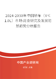 2024-2030年中國轎車（V≤1.0L）市場調查研究及發展前景趨勢分析報告