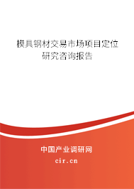 模具鋼材交易市場(chǎng)項(xiàng)目定位研究咨詢報(bào)告