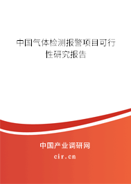 中國氣體檢測(cè)報(bào)警項(xiàng)目可行性研究報(bào)告