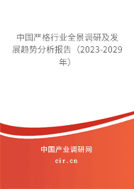 中國嚴格行業全景調研及發展趨勢分析報告（2023-2029年）