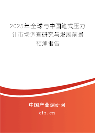 2025年全球與中國筆式壓力計市場調查研究與發展前景預測報告