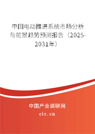 中國電動推進(jìn)系統(tǒng)市場分析與前景趨勢預(yù)測報告（2025-2031年）