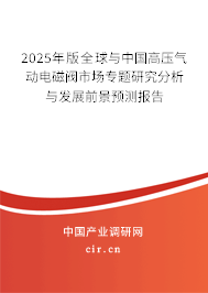 2025年版全球與中國高壓氣動電磁閥市場專題研究分析與發展前景預測報告