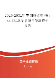 2025-2031年中國鋰硫電池行業現狀深度調研與發展趨勢報告
