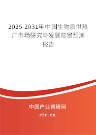 2025-2031年中國生物質供熱廠市場研究與發展前景預測報告
