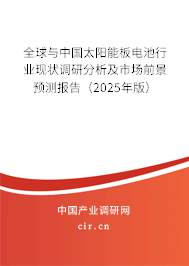 全球與中國太陽能板電池行業現狀調研分析及市場前景預測報告（2025年版）