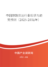 中國鐵路貨運行業現狀與趨勢預測（2025-2031年）