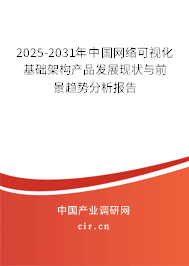 2025-2031年中國網絡可視化基礎架構產品發展現狀與前景趨勢分析報告