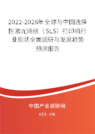 2022-2028年全球與中國選擇性激光燒結（SLS）打印機行業現狀全面調研與發展趨勢預測報告