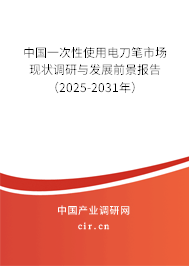 中國一次性使用電刀筆市場現狀調研與發展前景報告（2025-2031年）