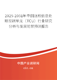 2025-2031年中國遠程信息處理控制單元（TCU）行業研究分析與發展前景預測報告