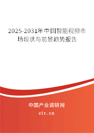 2025-2031年中國智能視頻市場現狀與前景趨勢報告