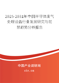 2025-2031年中國半導體廢氣處理設備行業發展研究與前景趨勢分析報告