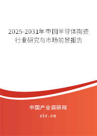 2025-2031年中國半導(dǎo)體陶瓷行業(yè)研究與市場前景報(bào)告