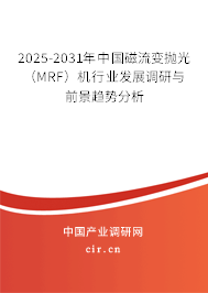 2025-2031年中國磁流變拋光（MRF）機行業發展調研與前景趨勢分析