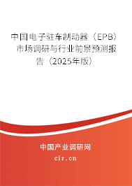 中國電子駐車制動器（EPB）市場調研與行業前景預測報告（2025年版）