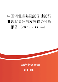 中國河北省基礎設施建設行業現狀調研與發展趨勢分析報告（2025-2031年）