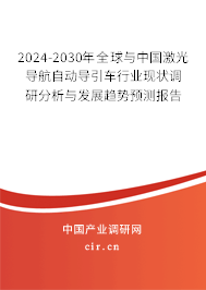 2024-2030年全球與中國激光導航自動導引車行業現狀調研分析與發展趨勢預測報告