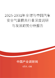 2025-2031年全球與中國汽車安全氣囊模具行業(yè)深度調(diào)研與發(fā)展趨勢分析報告
