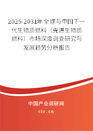 2025-2031年全球與中國下一代生物質燃料（先進生物質燃料）市場深度調查研究與發展趨勢分析報告