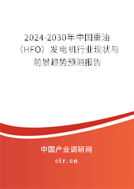 2024-2030年中國重油（HFO）發(fā)電機(jī)行業(yè)現(xiàn)狀與前景趨勢預(yù)測報(bào)告