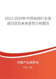 2023-2029年中國電網行業發展回顧及未來走勢分析報告