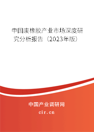 中國廢橡膠產業市場深度研究分析報告（2023年版）