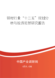 鋼材行業(yè)“十二五”規(guī)劃分析與投資前景研究報告