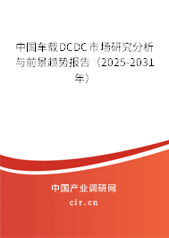 中國車載DCDC市場研究分析與前景趨勢報告（2024-2030年）