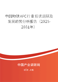 中國地鐵AFC行業現狀調研及發展趨勢分析報告（2025-2031年）