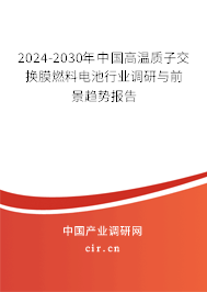 2024-2030年中國高溫質子交換膜燃料電池行業調研與前景趨勢報告