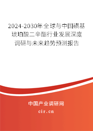 2024-2030年全球與中國磺基琥珀酸二辛酯行業發展深度調研與未來趨勢預測報告