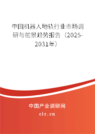 中國機器人地軌行業市場調研與前景趨勢報告（2025-2031年）