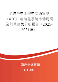 全球與中國(guó)空中交通管制（ATC）自動(dòng)化系統(tǒng)市場(chǎng)調(diào)研及前景趨勢(shì)分析報(bào)告（2025-2031年）